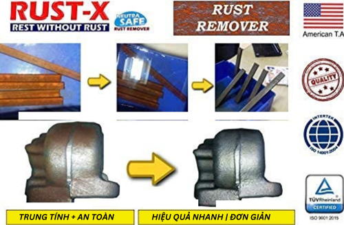 Dung Dịch Tẩy Gỉ Sét Rust Remover Rust-X (1)